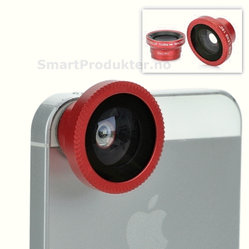 3-in-1 Fish Eye + 0.67X Wide Angle + Macro Lens for iPhone